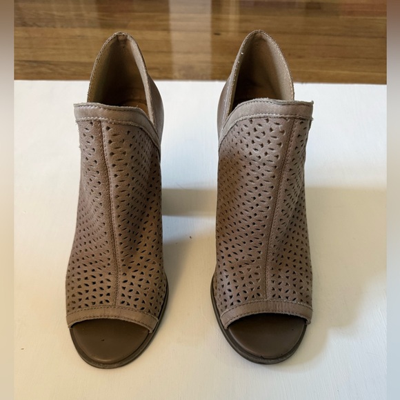 Lucky Brand Shoes - Lucky Brand Women's Tan Peep-Toe Ankle Boots